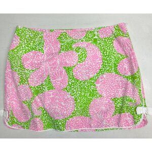 Lilly Pulitzer Cosette Skort Limeade Pink Green Sz 6